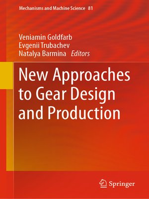 cover image of New Approaches to Gear Design and Production